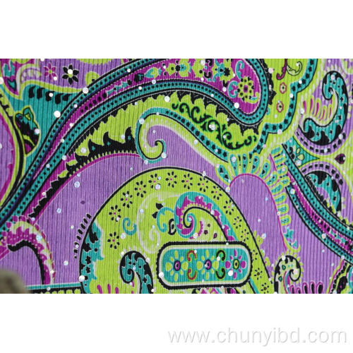 145GSM 100% Polyester Print Aop Chip Crepe Fabrics